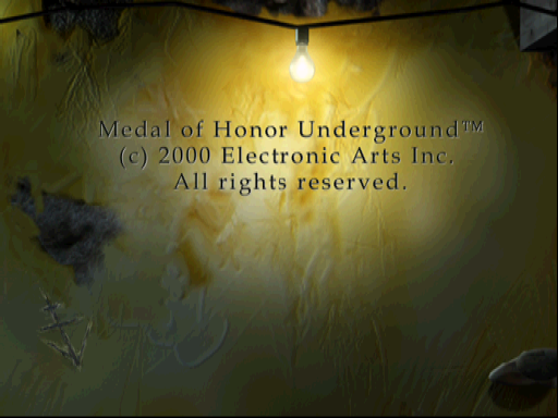 Medal of Honor title screen for Playstation